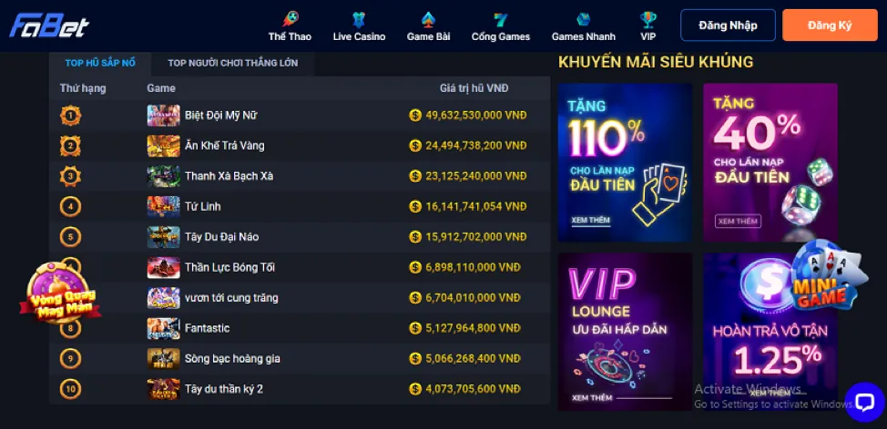 Hình ảnh hoàn trả VIP cao cấp tại sp8bet chính thức